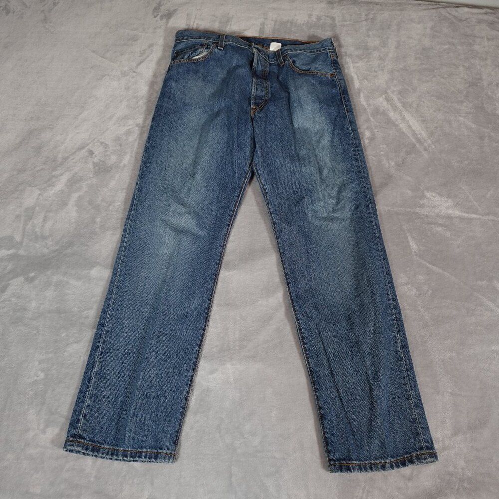 Vintage Levi’s 501 Denim Jeans Mens 36x30 (Fits 34x30) Straight Leg Button Fly